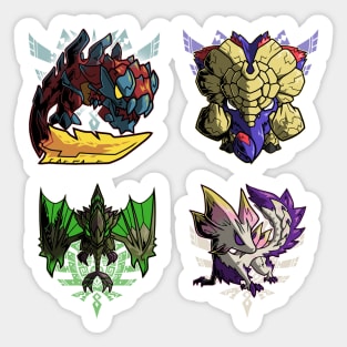 The Fated Four Sticker Pack | Monster Hunter Sticker